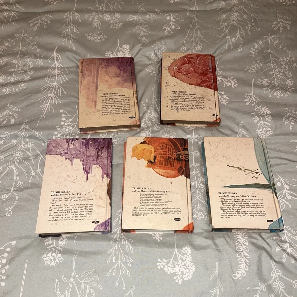 Trixie Beldon Hardcover 1971 Lot of 5- #3,#8 ,#11, #12 , #13 Kathryn Kenny‎
